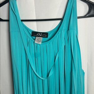 Midnight Velvet Turquoise Dress
